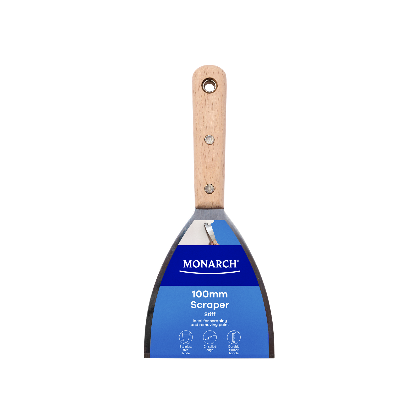 Monarch 100mm Stainless Steel Scraper