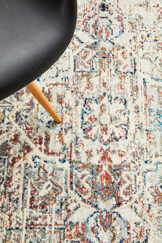 Rug Culture Century Large Power Loomed Rug 290x200cm - Multi-coloured Polypropylene - CEN911SILV290X200