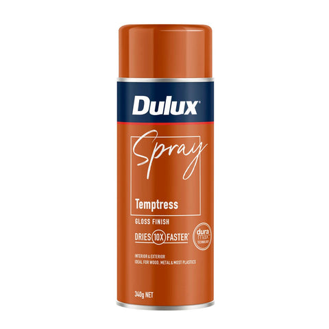 Dulux Spray Paint 340g Gloss Temptress - Durable - Quick-Drying - 65mm x 210mm - SuperSaverAU - view 1