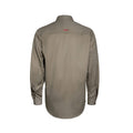 Hard Yakka Core Khaki Lightweight Vented Long Sleeve Cotton Drill Shirt Size S