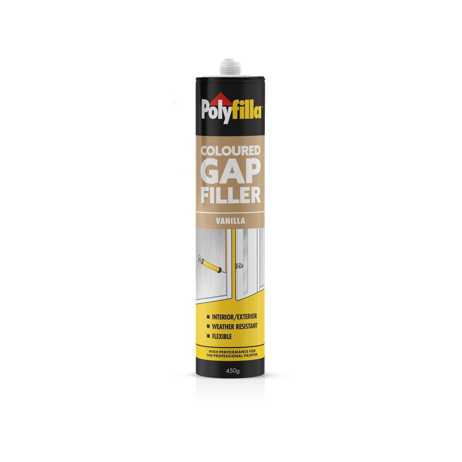 Poly 450g Vanilla Coloured Caulk Gap Filler - 450g - Vanilla - Acrylic - Weather Resistant - SuperSaverAU - view 1