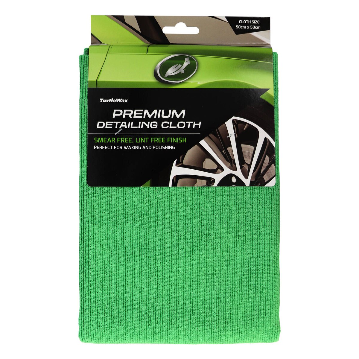 Turtle Wax Premium Detailing Cloth - 50 x 50cm - Microfibre - Lint-Free - SuperSaverAU - view 1