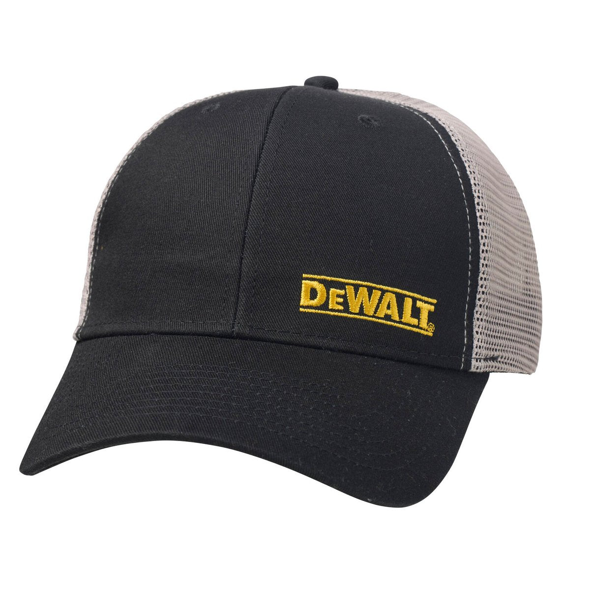 Dewalt Trucker Hat - Black Grey - Adjustable Fit - Breathable Mesh - One Size - SuperSaverAU - view 1