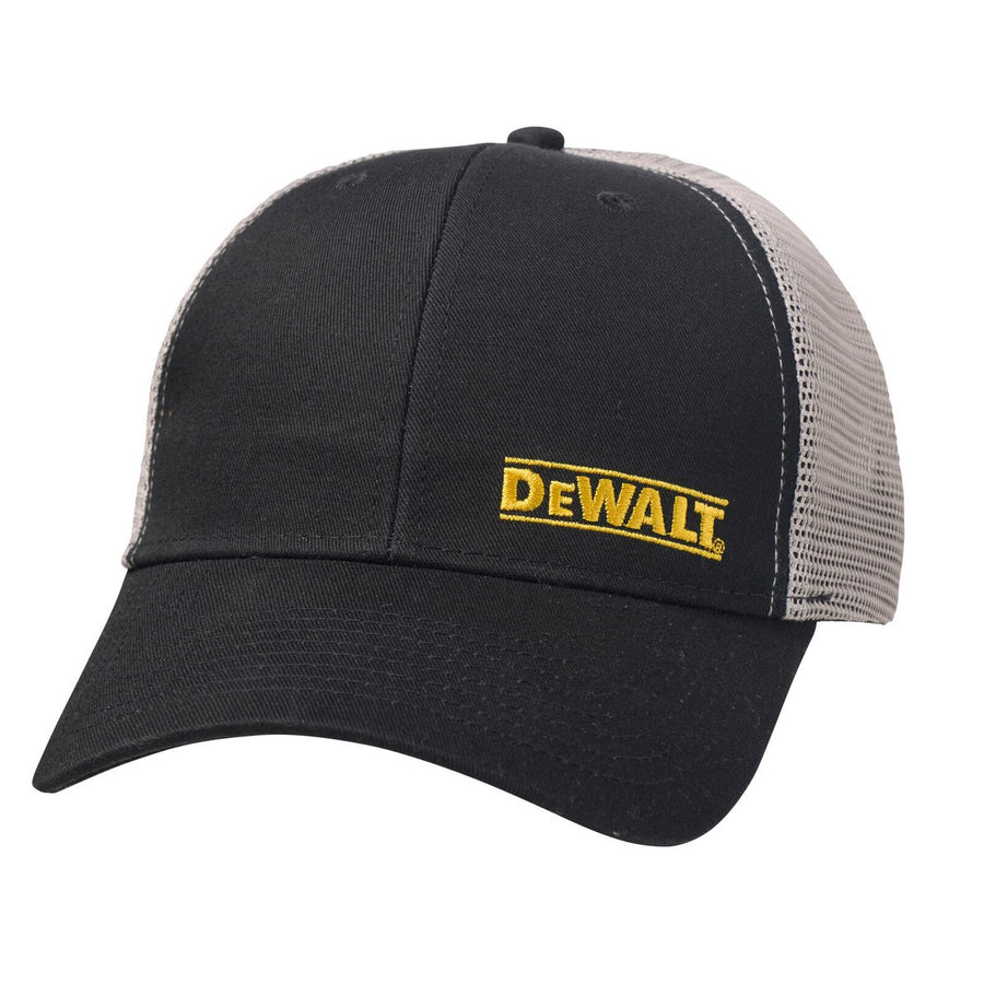 Dewalt Trucker Hat - Black Grey - Adjustable Fit - Breathable Mesh - One Size - SuperSaverAU - view 1