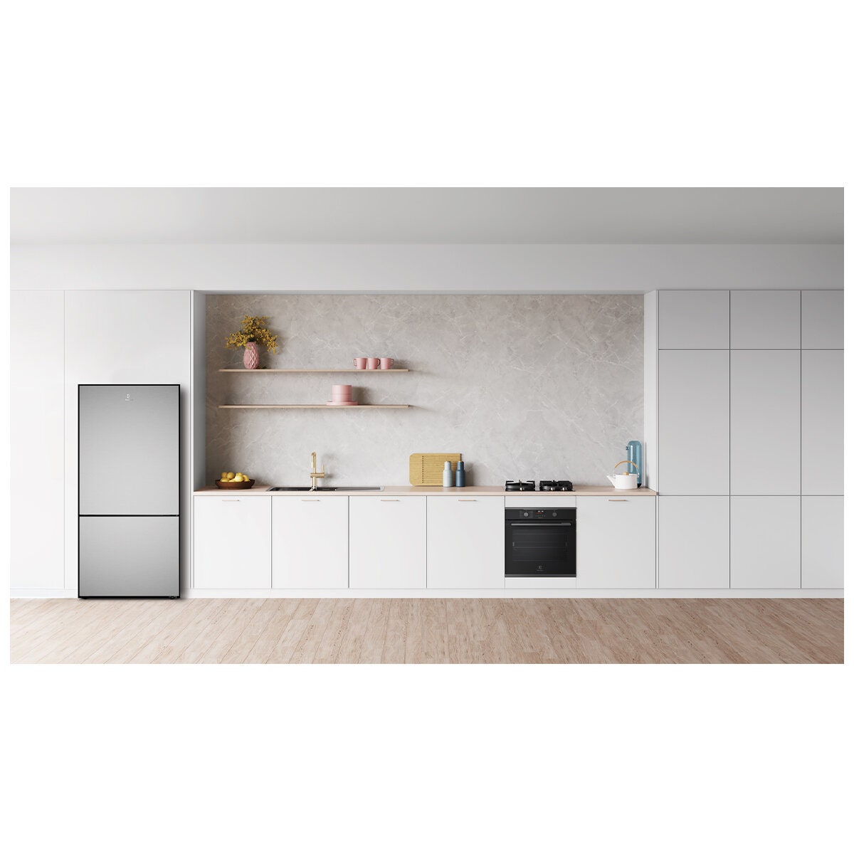 Electrolux 496L bottom mount fridge - stainless steel, EvenTemp, 6 star energy rating - EBE5002SD-R
