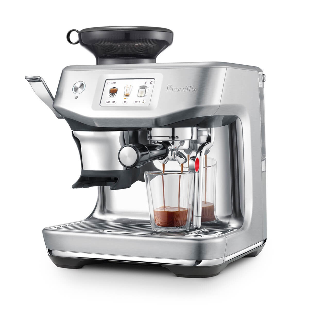 Breville Barista Touch Impress Coffee Machine - 13 Presets, Auto MilQ, Stainless Steel - BES881BSS2IAN2