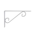 Carinya Scroll Stayed Bracket - 250 x 125mm - Powder Coated Steel - White - SuperSaverAU - view 2