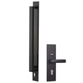 Gainsborough Matt Black Trilock Omni Allure Double Cylinder Entrance Set - 600mm Pull Handle - 316 Grade Stainless Steel - SuperSaverAU - view 1