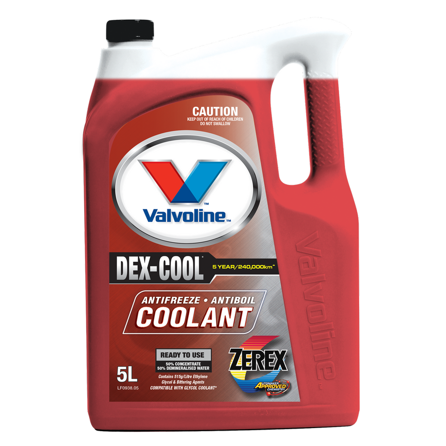 Valvoline 5L Zerex Dex Cool Coolant - GM Approved - Corrosion Protection - SuperSaverAU - view 1