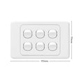 DETA Six Gang Switch - 6 Gang - Polycarbonate - Easy To Use - SuperSaverAU - view 4