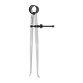 Empire 200mm Inside Spring Calipers - Carbon Steel, Lockable for Internal Measuring