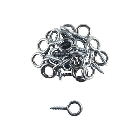 Everhang Screw Eye Hook - 4mm - Zinc Plated - Light Duty - 25 Pack - SuperSaverAU - view 1