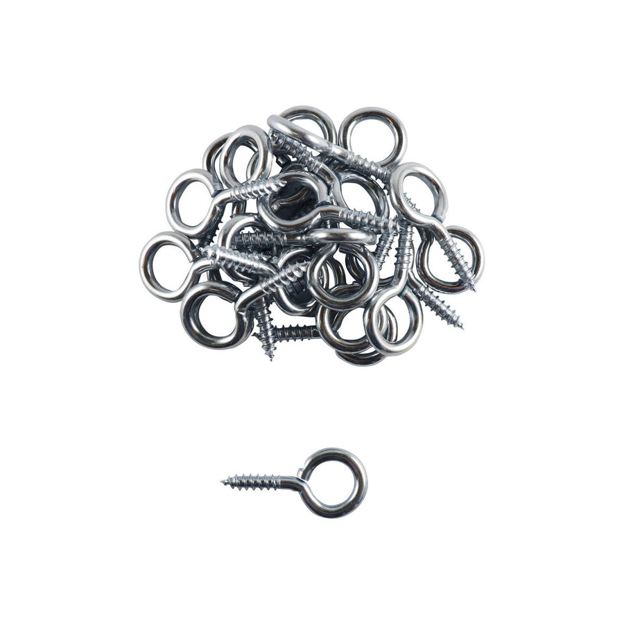 Everhang Screw Eye Hook - 4mm - Zinc Plated - Light Duty - 25 Pack - SuperSaverAU - view 1