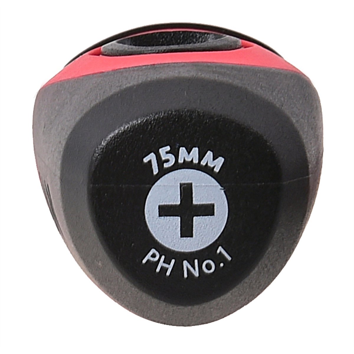 Trojan 75mm No 1 Phillips Screwdriver - Magnetic Tip - Red and Black - SuperSaverAU - view 4