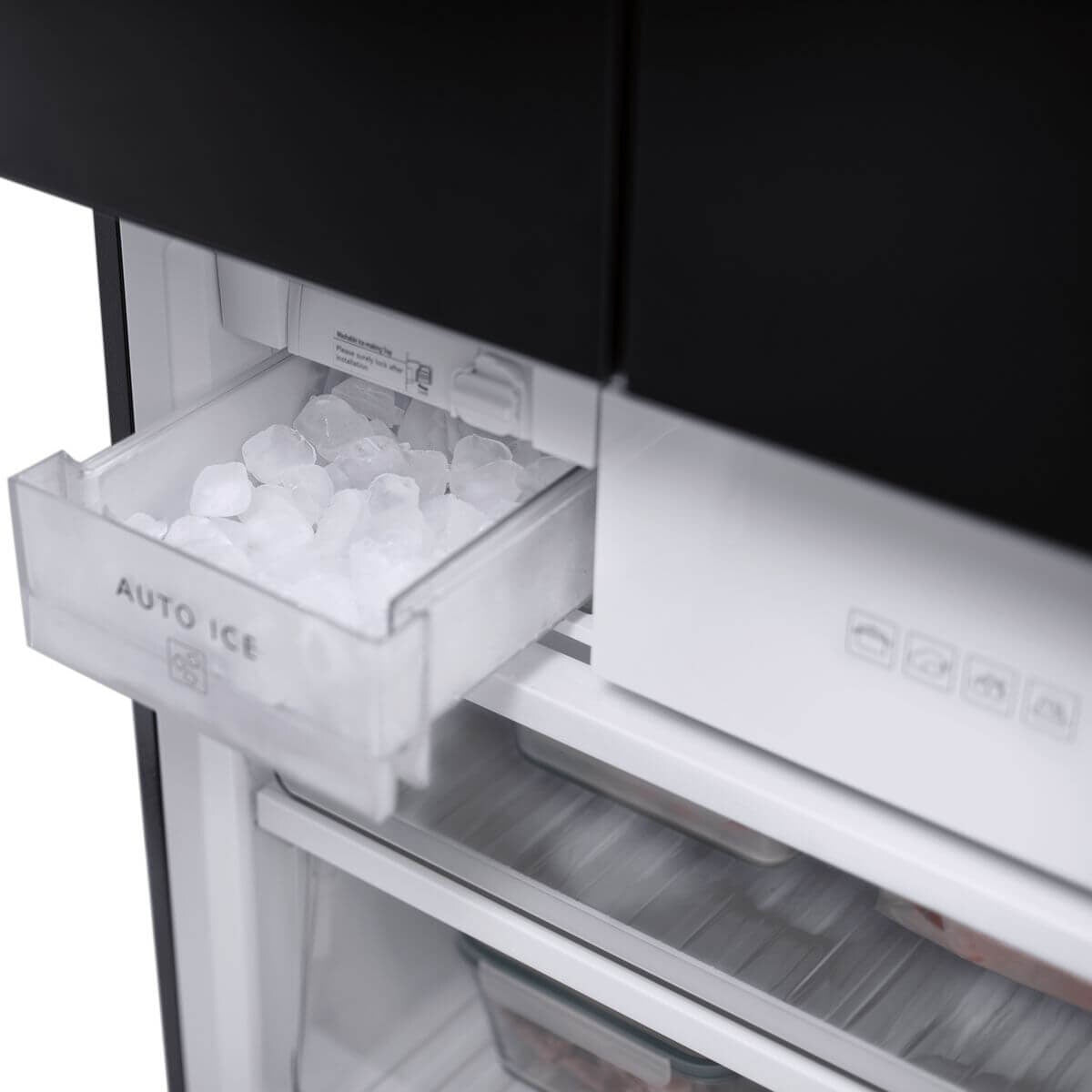 Panasonic French Door Fridge - Matte Metallic Black, nanoe X, Prime Fresh Soft-Freezing - NR-CW530HWKA