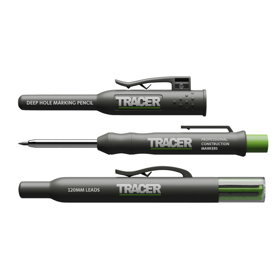 TRACER Deep Pencil Marker with 2B Lead Set, Marks to 145mm