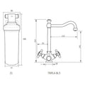 Puretec hot, cold and filtered water mixer tap - matte black - 3 star WELS rating - 1 year warranty - Z1-BL3