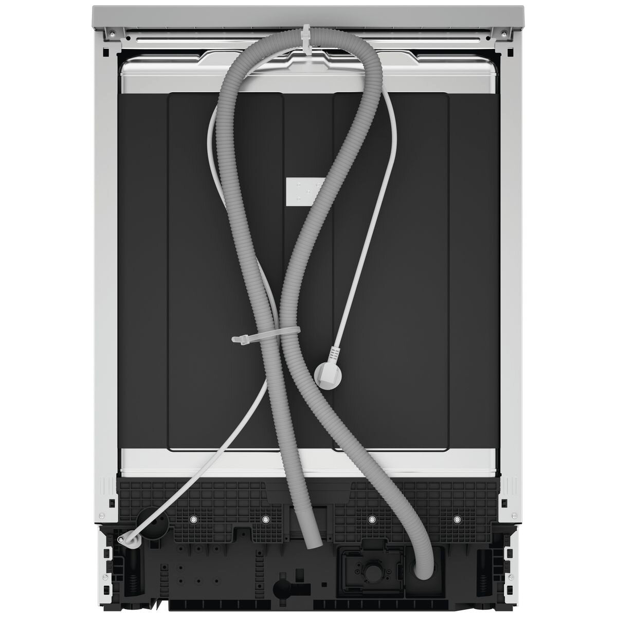 Haier 60cm 300 Series Freestanding Dishwasher - 13 Place Settings - Satina - Auto Wash Sensing - HDW13F0S1