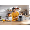 NutriBullet CrispLite Vision 6L Air Fryer - Touchscreen, Reversible Plate, Ceramic Coating - NBA07300