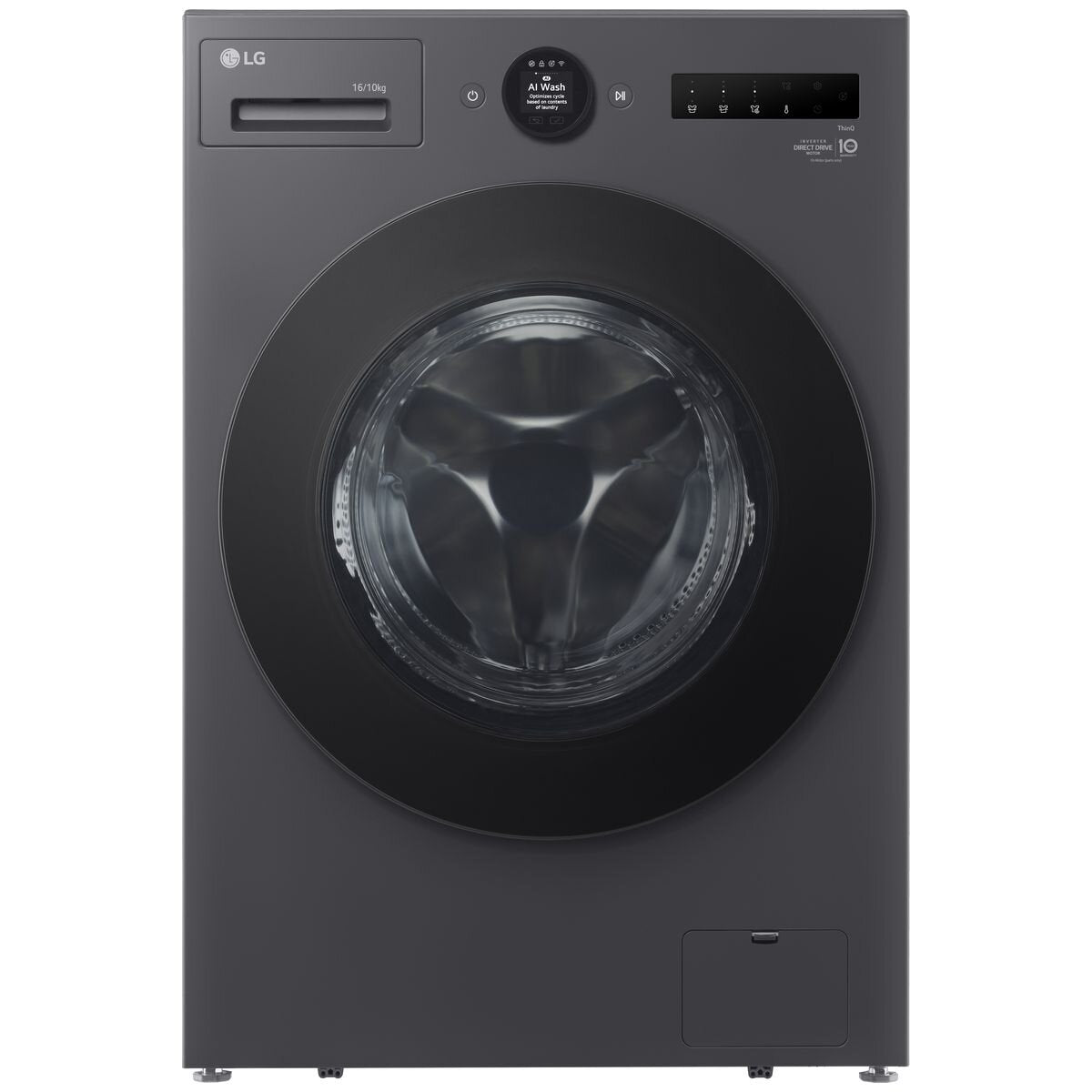 LG 16kg/10kg Washer Dryer Combo - Graphite, Direct Drive Technology, TurboClean 360 - WXLC-1016GX