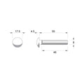 Zenith Hot Dip Galvanised M8 x 50mm Cup Head Bolts Nuts 25 Pack - SuperSaverAU - view 4
