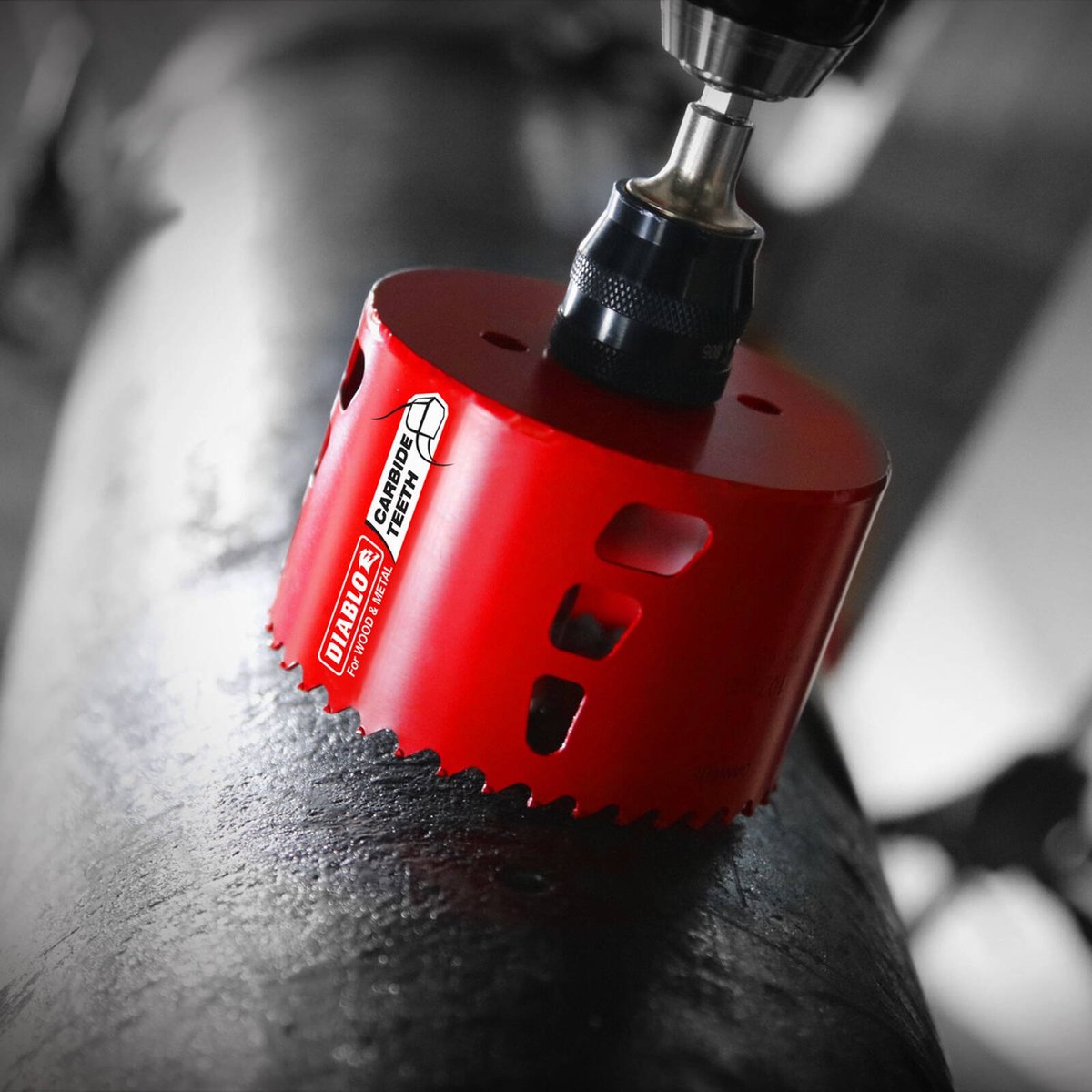 Diablo 152mm Carbide Tipped Hole Saw - Wood & Metal - 71mm Cutting Depth - SuperSaverAU - view 2
