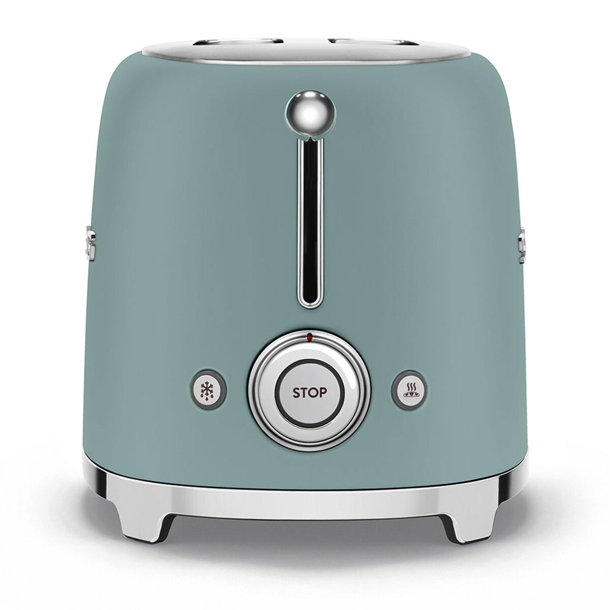 Smeg 50s Retro Style 2 Slice Toaster - Emerald Green, Six Browning Levels, Wide Slots - TSF01EGMAU