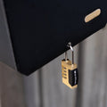 Wordcode 24mm Brass 4 Dial Resettable Padlock - Durable - Secure Locking Solution - SuperSaverAU - view 5