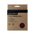 Craftright 125mm Hook & Loop Sanding Discs, 80 & 120 Grit, 10 Pack