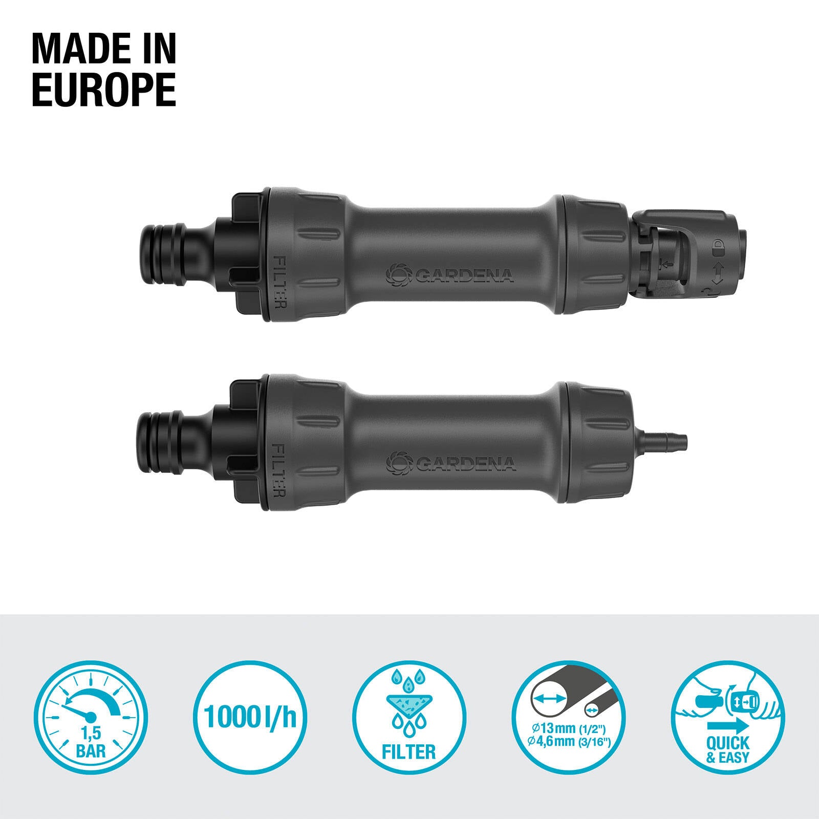 GARDENA Micro Irrigation Master Unit 1000 - 4.6mm Supply Pipe