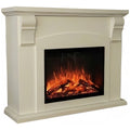 Modern Flames Prescott Mantle Suite Electric Fireplace - White - WiFi App, 10 Flame Colours - PRE36RS-AU