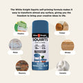 White Knight Squirts Bermuda Blue Gloss Spray Paint 310g - Solvent-Based, UV Resistant