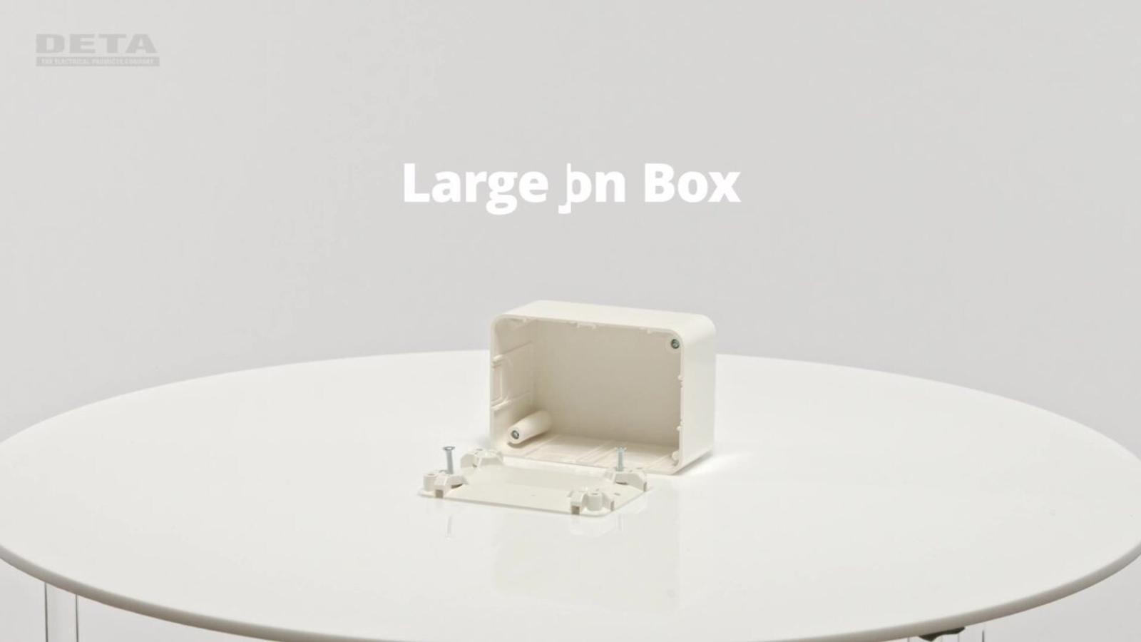 DETA Large Junction Box with 4 x 40A Insulated Connectors White Polycarbonate