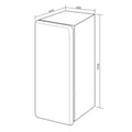 Artusi 277L Retro Style Top Mount Fridge - Black - Manual Defrost - Wine and Beverage Shelf - ARET330B
