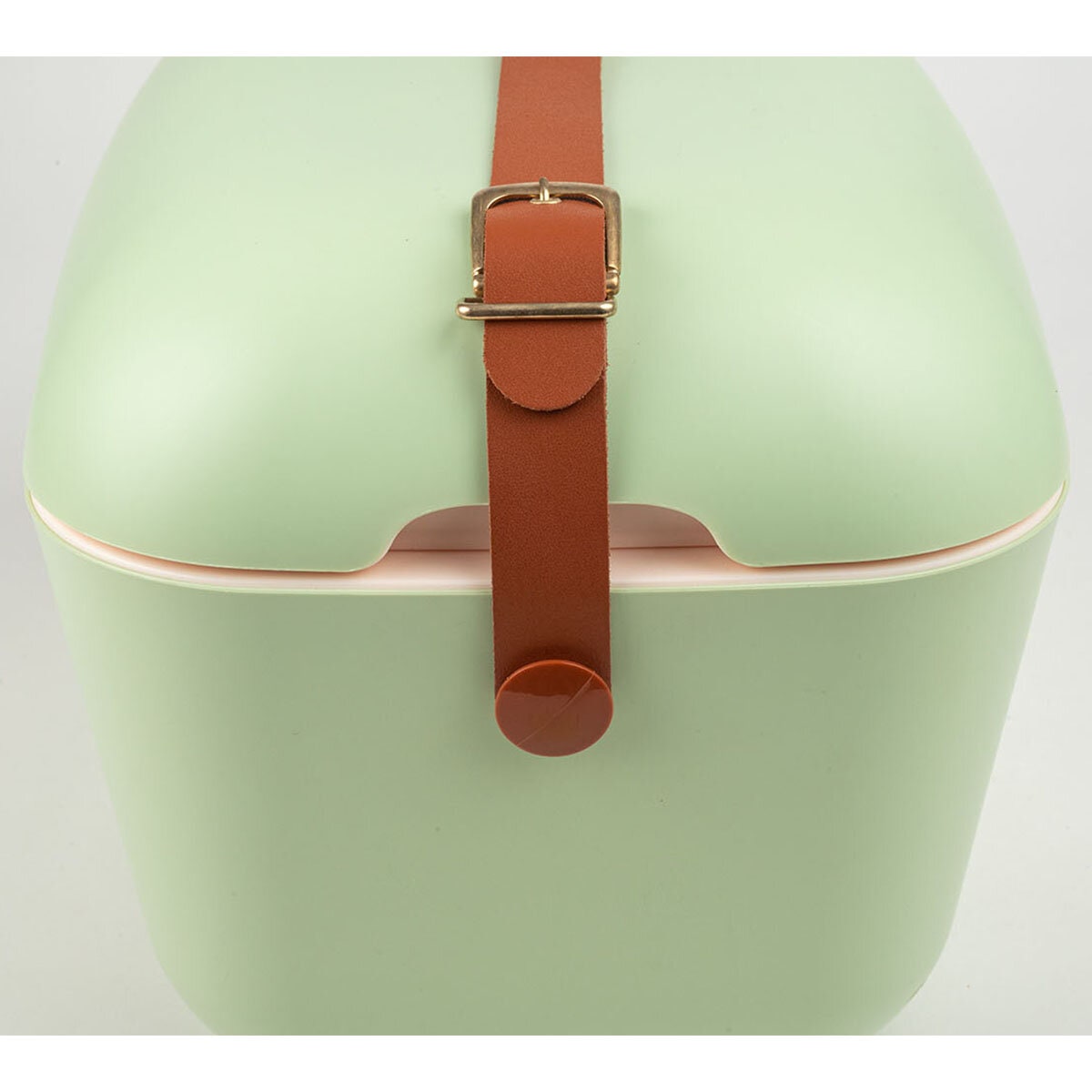 Polarbox Gold Logo 20L Cooler - Sage Finish - Thermal Insulation - Leather Strap - PLBG20S
