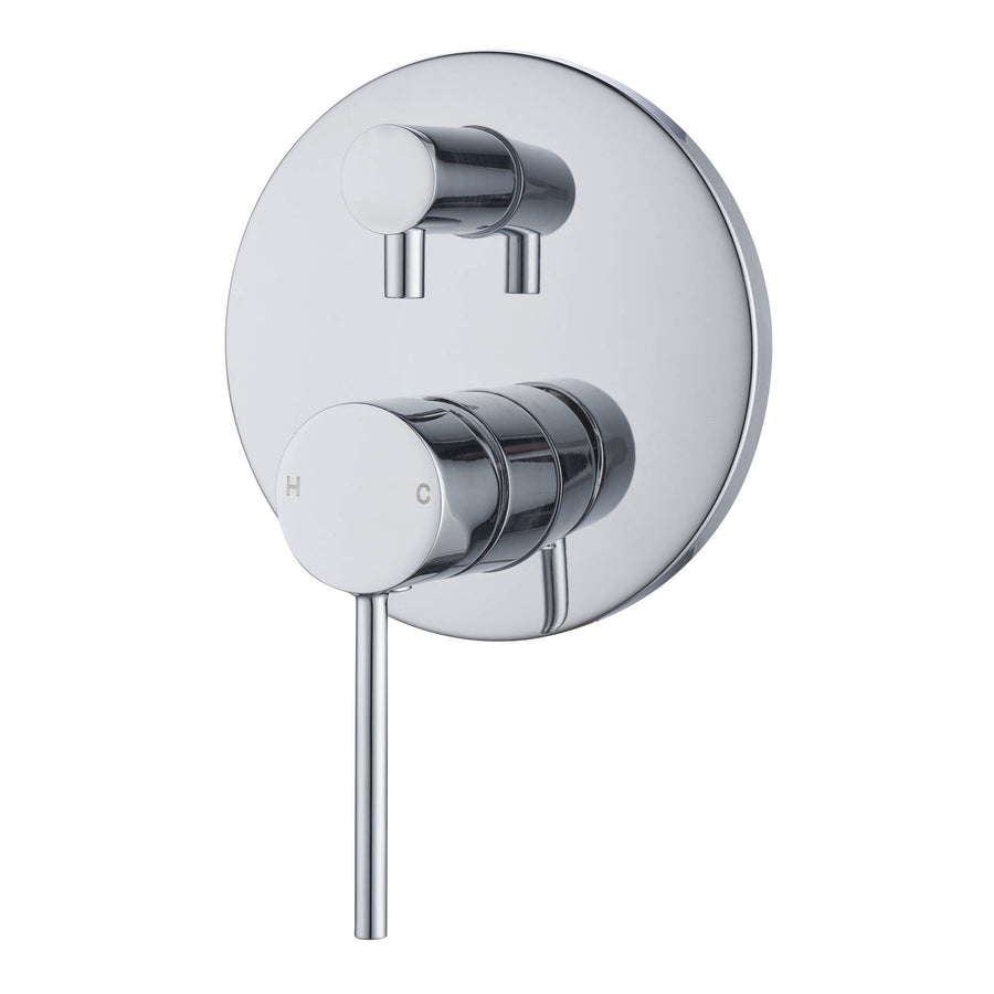 Mondella Resonance 35mm Chrome Diverter Shower Mixer, Brass
