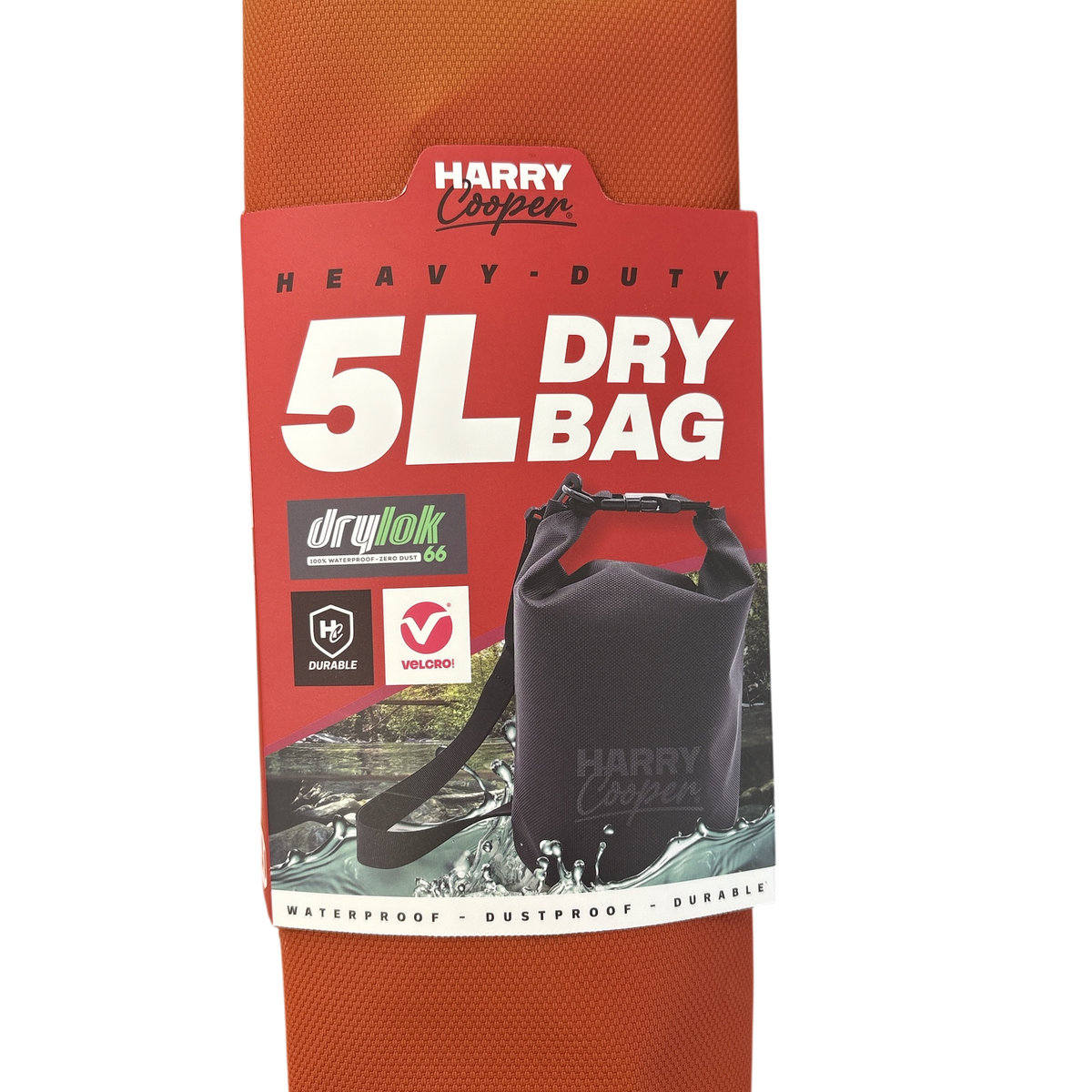 Harry Cooper 5L Sunset Dry Bag - Waterproof - 280mm x 360mm x 150mm - SuperSaverAU - view 1
