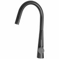 Artusi Black Pull-Out Gooseneck Tap - Extendible Hose - Single Lever - 6-Star Water Rating - ASM501MB