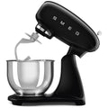 Smeg 50s retro style stand mixer 4.8L - Black finish, 800W, 10 speeds, tilt-head - SMF03BLAU