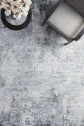 Rug Culture Illusions Medium Silver & Grey Polyester Rug 220x150cm - 3mm Pile - ILU156SILVER220X150