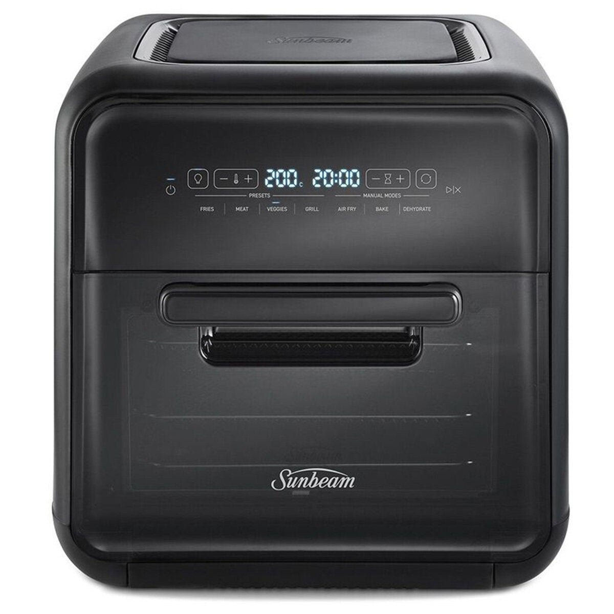 Sunbeam All-In-One 11L Air Fryer Oven - Rotisserie, Grill Plate, Five Functions, Black - AFP5300BK