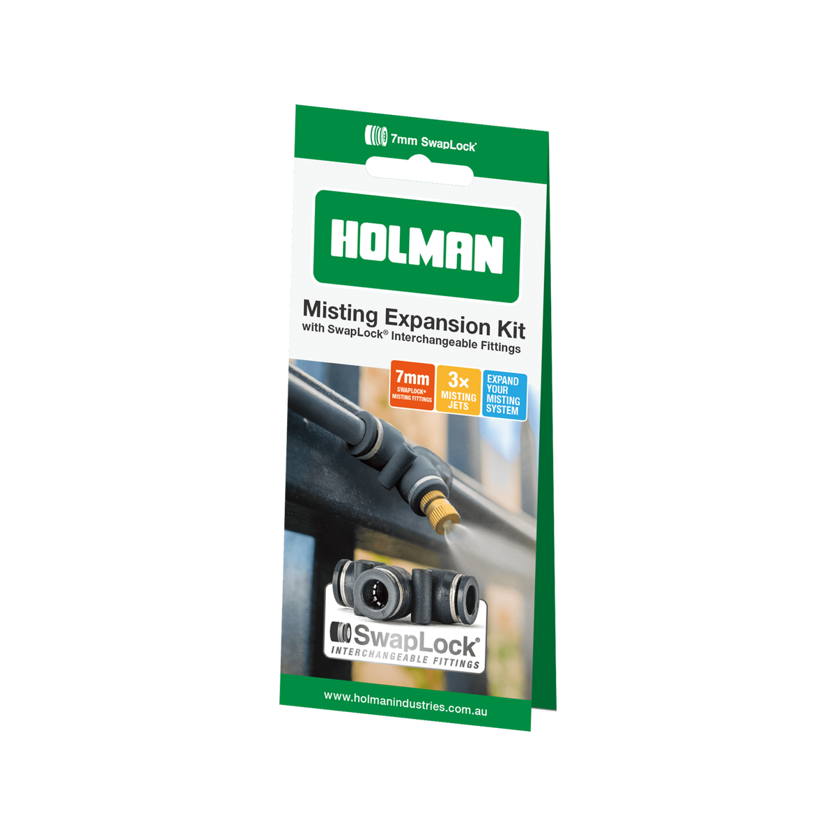 Holman Misting Expansion Kit - 4 Tees, 2 Elbows, 3 Brass Jets, 60mm x 150mm x 80mm - SuperSaverAU - view 1