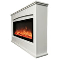 Modern Flames Kensington Mantle Suite Electric Fireplace - White - 10 Flame Colours, Logset - KEN50-AU
