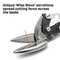 Crescent Wiss 250mm Straight Cut Offset Aviation Snips