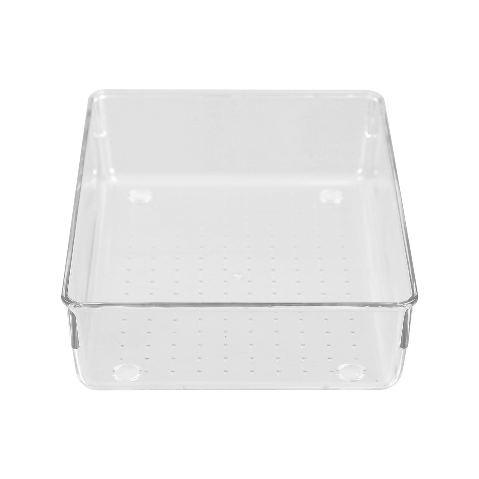 Boxsweden 23 x 15 x 5cm Crystal Storage Tray, Clear PET, 2L, Stackable