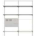 Elfa Office Solution Wall-Mounted Storage - White E-Poxy Bonded Steel - Cord Tray - 11998