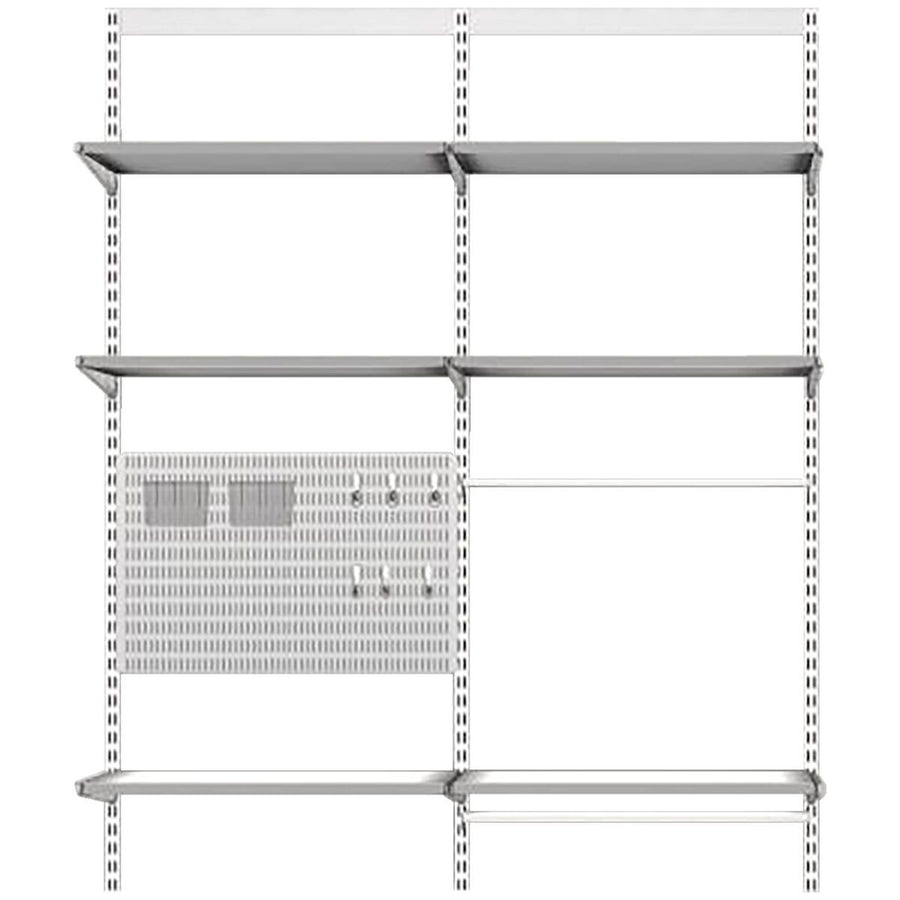 Elfa Office Solution Wall-Mounted Storage - White E-Poxy Bonded Steel - Cord Tray - 11998
