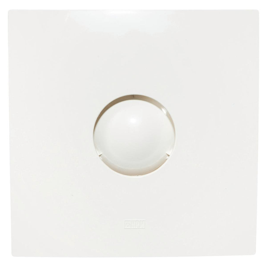 HPM 150mm White Square Wall Exhaust Fan - Plastic - Strong Airflow - SuperSaverAU - view 1