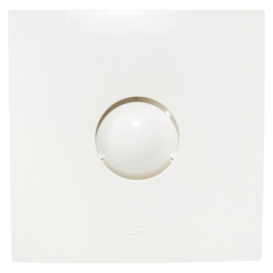 HPM 150mm White Square Wall Exhaust Fan 24W 218m³/h Back Draft Stopper EF150SQWE