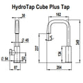 Zip HydroTap G5 Home Cube Plus boiling and ambient filtered tap - MicroPurity, brushed chrome - H5C785Z01AU